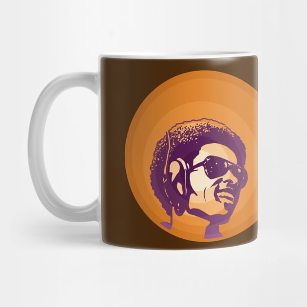 Stevie Wonder (Orange/Purple) by PlaidDesign